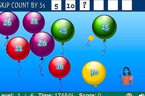 Math Balloon Pop