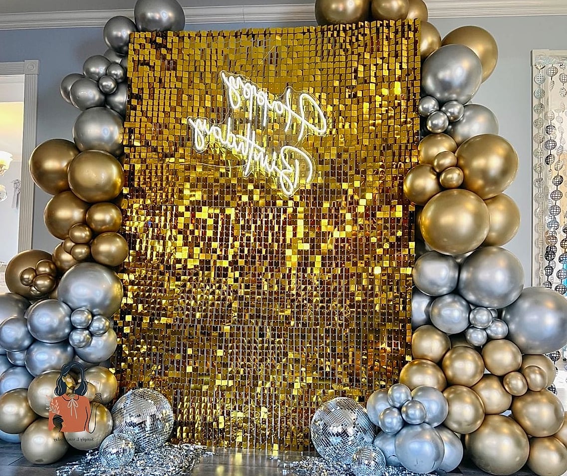 Metallic Balloon Numbers as Centerpieces