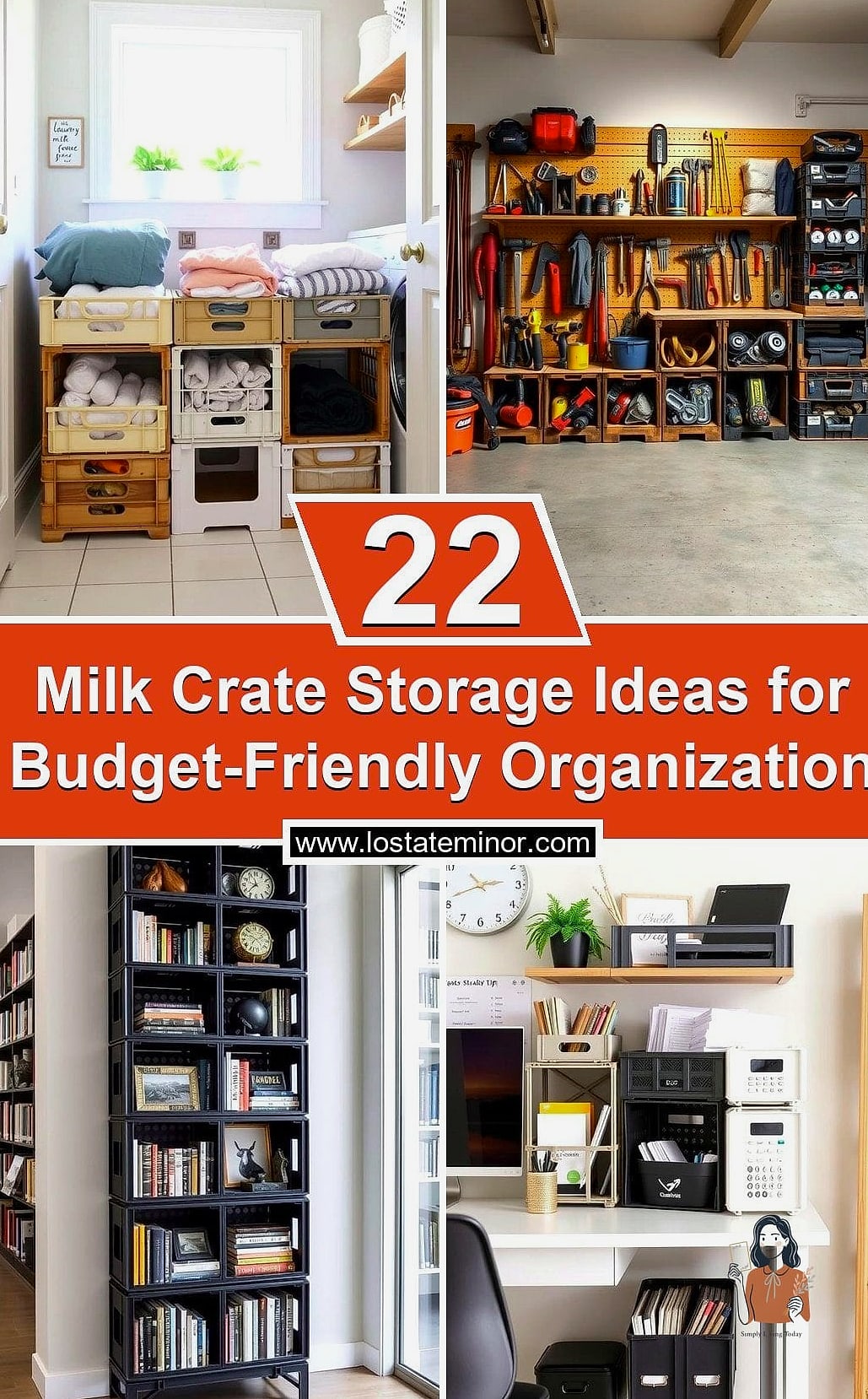 Milk Crate Cubby Wall