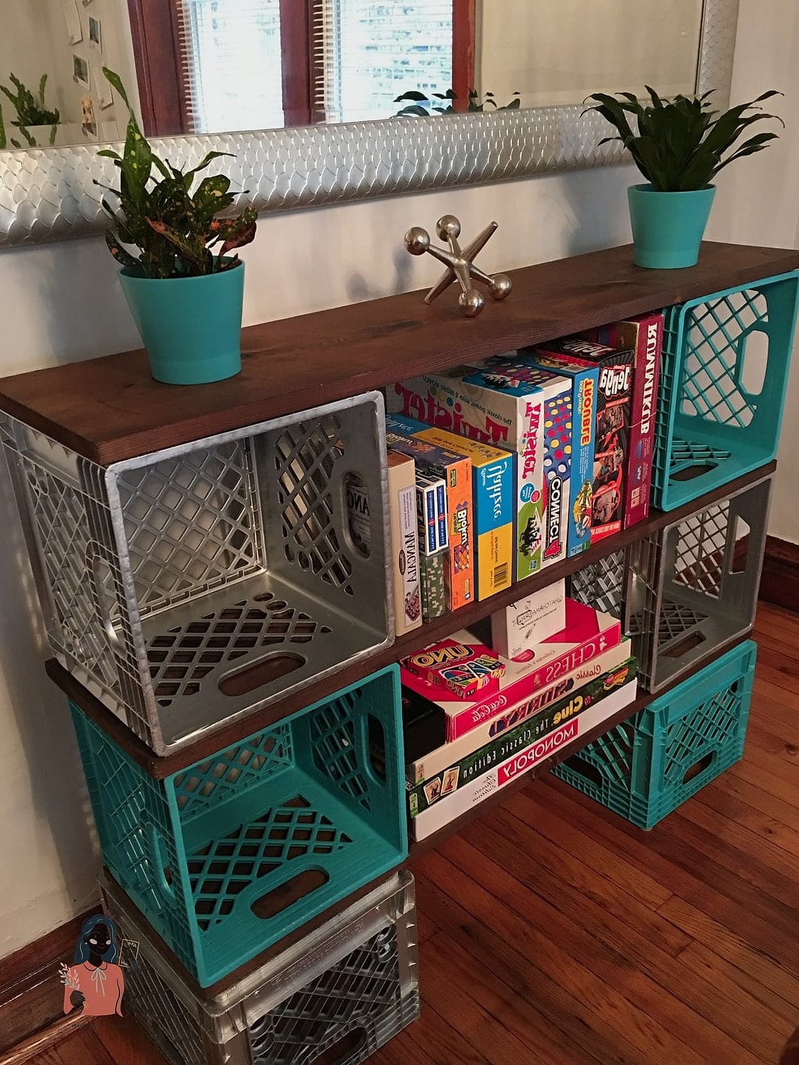 21 Clever Diy Bookshelf On a Budget 15 Milk Crate Bookshelf