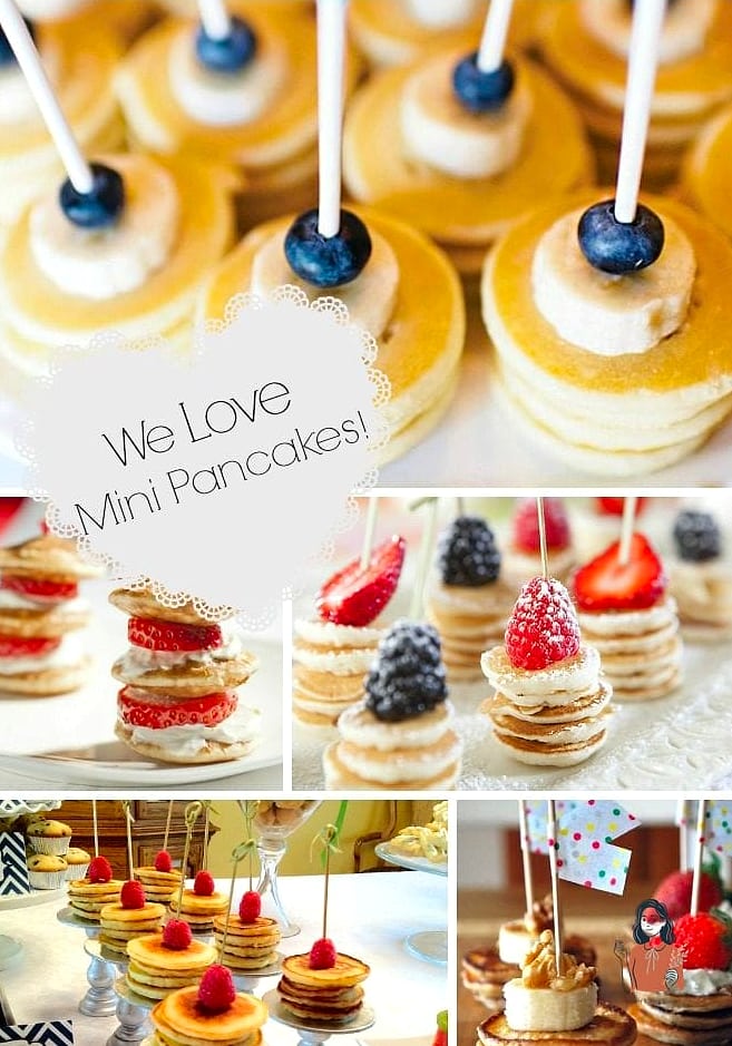 25 Unforgettable Party Food Ideas That Are Totally Pinterest-Worthy 3 Mini Pancake Skewers for a Brunch Party