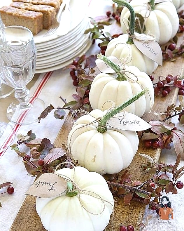 Mini Pumpkins and Candle Cluster