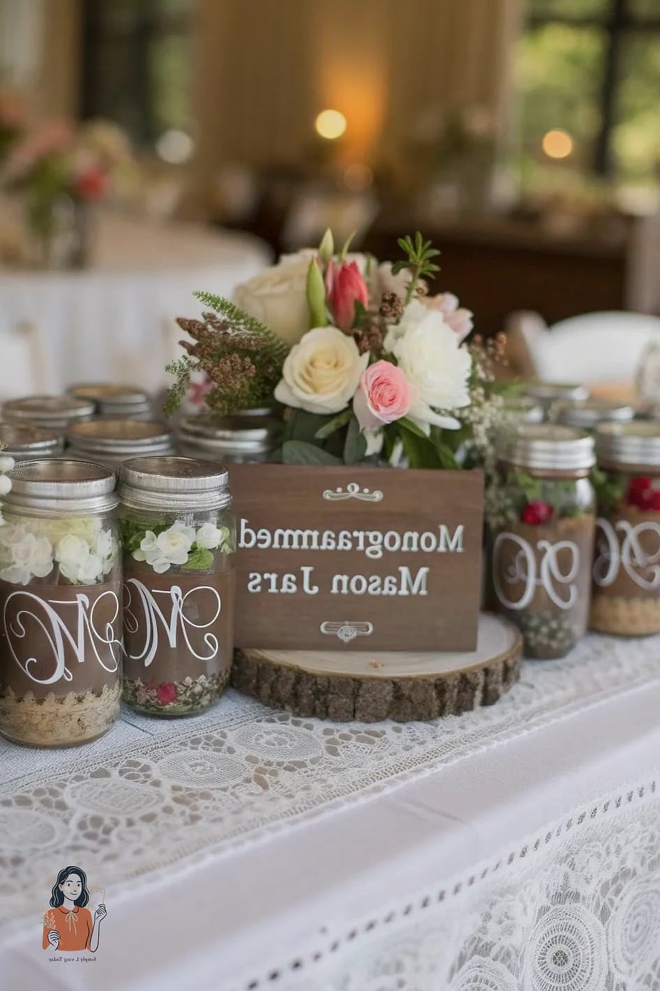 Monogrammed or Personalized Centerpiece Signs