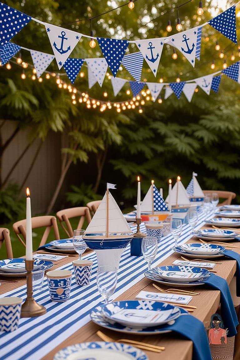 23 Adorable Party Theme Ideas That Are Absolutely Perfect 18 Nautical Seaside Theme
