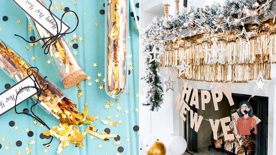 New Year's Eve Playlist Card Station