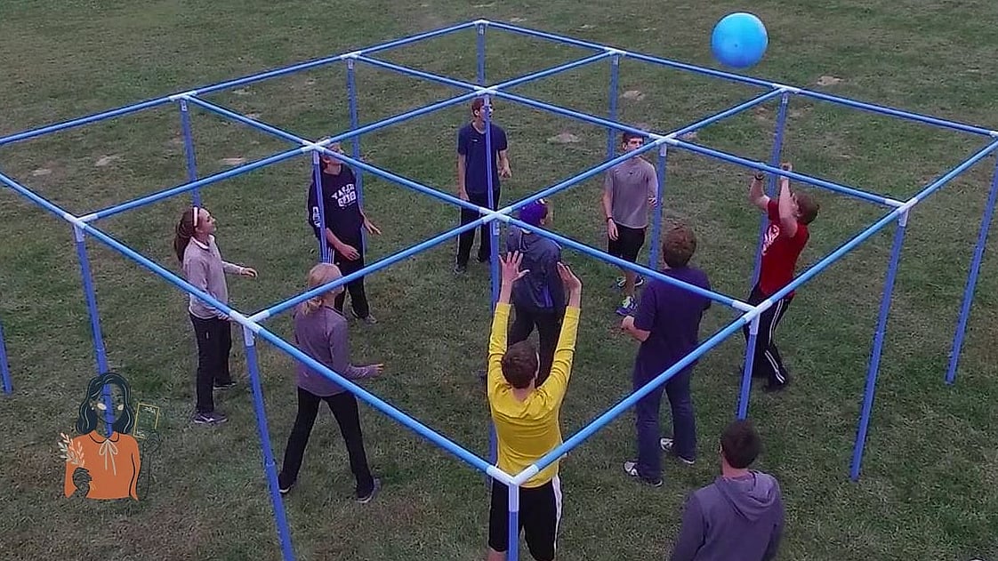 28 Creative Outdoor Games For Teens Worth Playing Again and Again 5 Nine Square in the Air