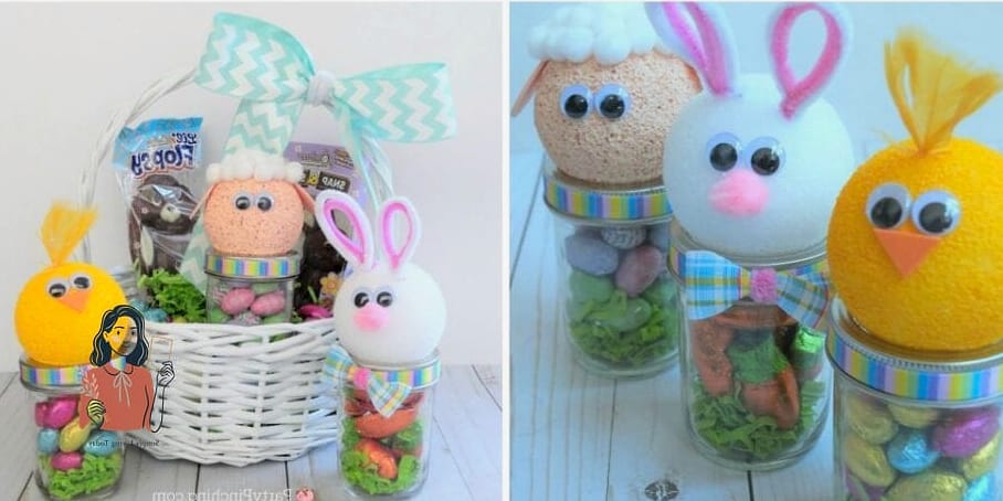 29 Amazing Diy Easter Basket That Will Transform Your Space 12 Painted Mason Jar Basket