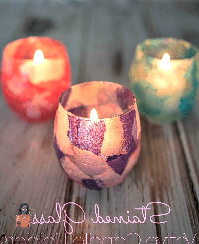 21 Easy Diy Candle Holders You Can Make This Weekend 22 Painted Paper Bag Luminaries