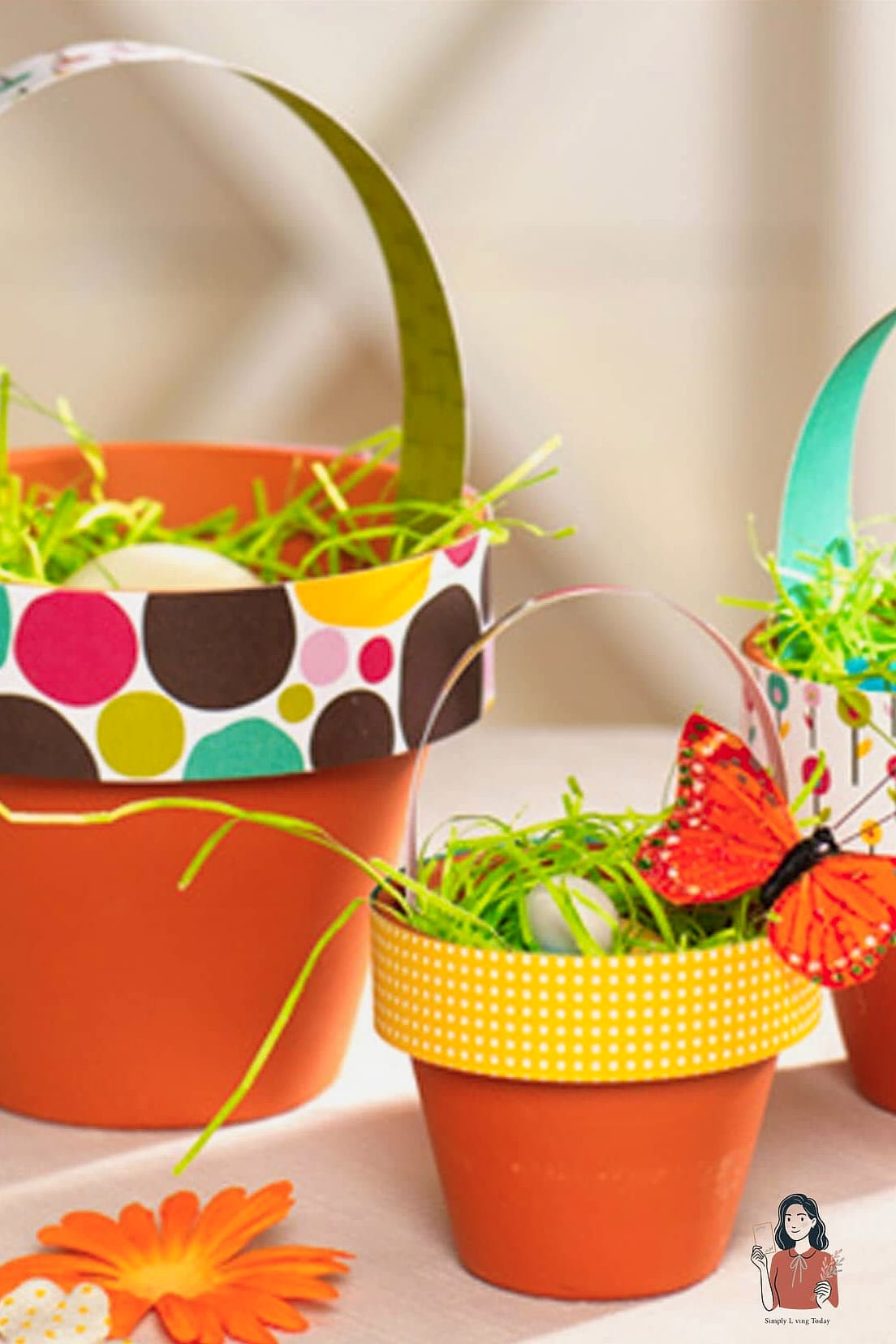 29 Amazing Diy Easter Basket That Will Transform Your Space 2 Painted Terracotta Pot Basket