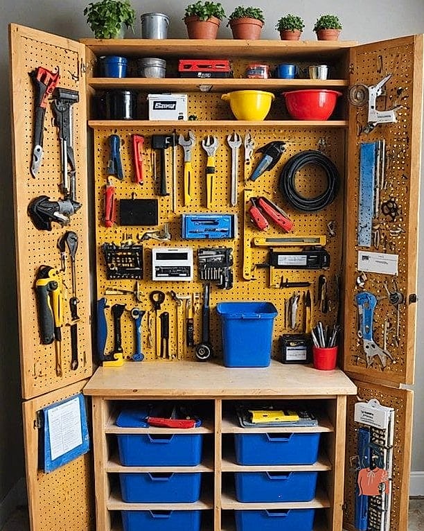 Pegboard Cabinet Doors