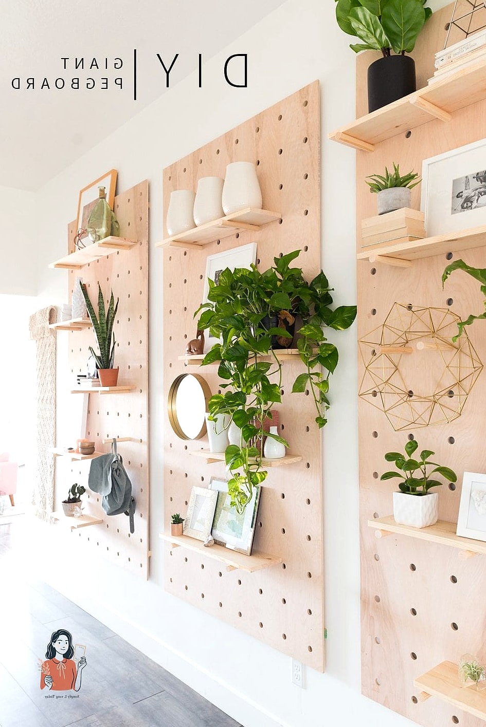 Pegboard Cut From Leftover Plywood Scraps