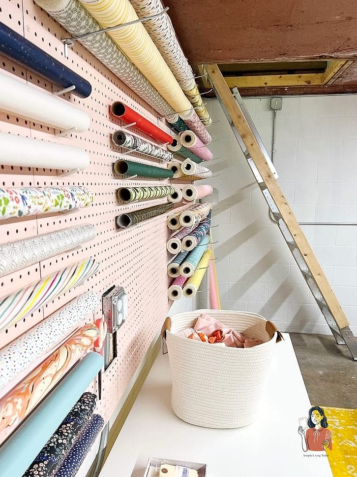 24 Smart Fabric Storage That Actually Work 9 Pegboard With Fabric Bolts
