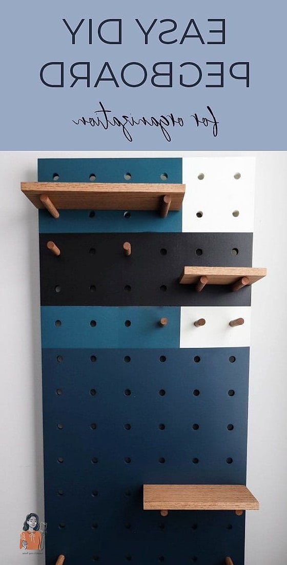 Pegboard With Mason Jar Lids