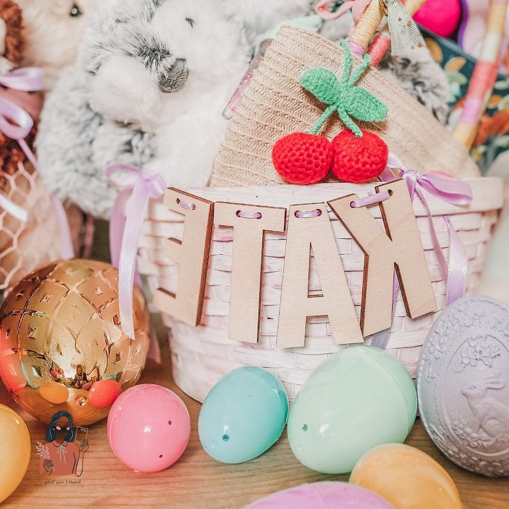 29 Amazing Diy Easter Basket That Will Transform Your Space 8 Personalized Name Tag Basket