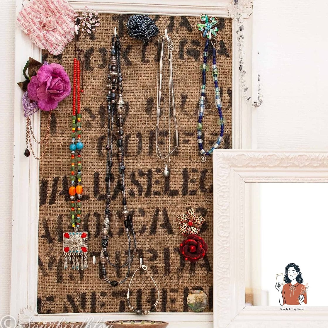 Picture Frame Necklace Display
