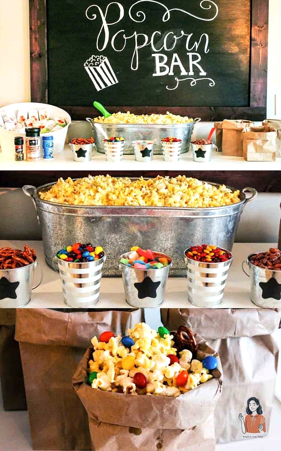 25 Adorable Party Food Platters for the Best Party Ever 11 Popcorn Bar Platter