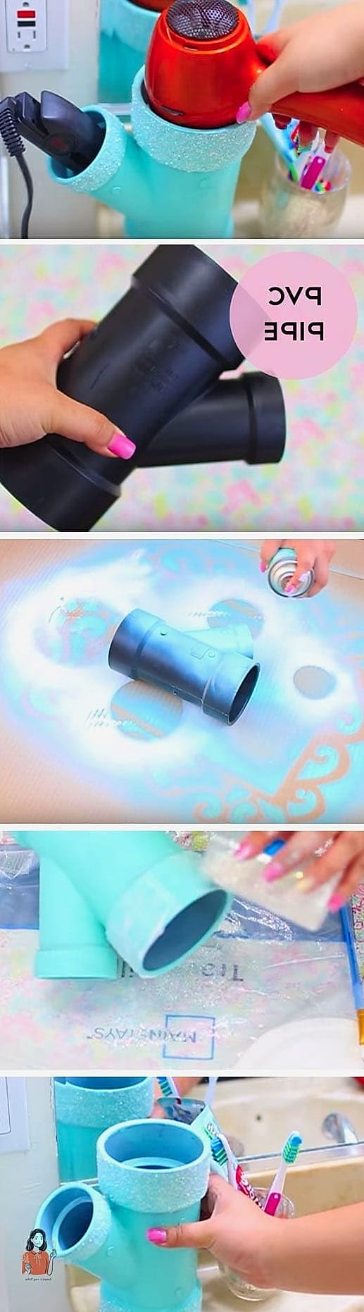 30 Genius Diy Makeup Organizer That Look Professional 7 PVC Pipe Lipstick Organizer