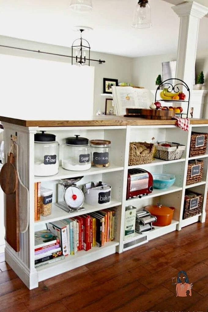 Repurposed Bookshelf Shoe Rack