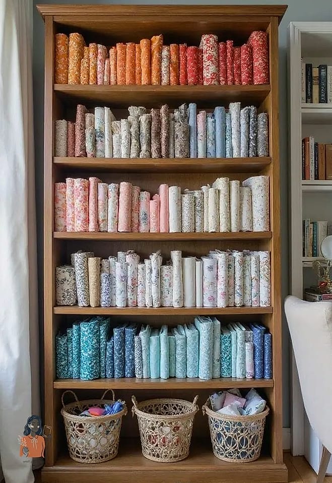 24 Smart Fabric Storage That Actually Work 4 A Repurposed Bookshelf