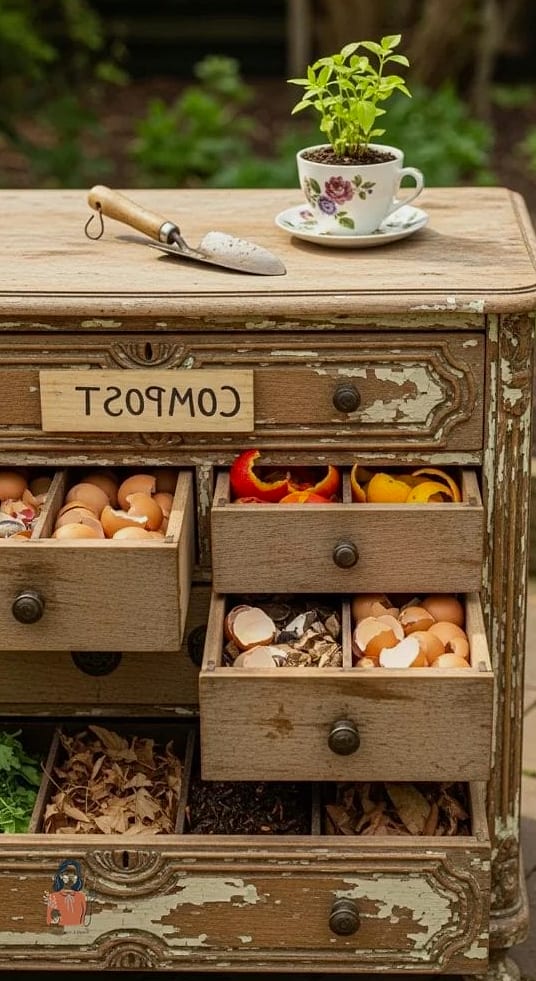 21 Amazing Diy Compost Bin That Will Transform Your Space 9 Repurposed Dresser Drawer Bin
