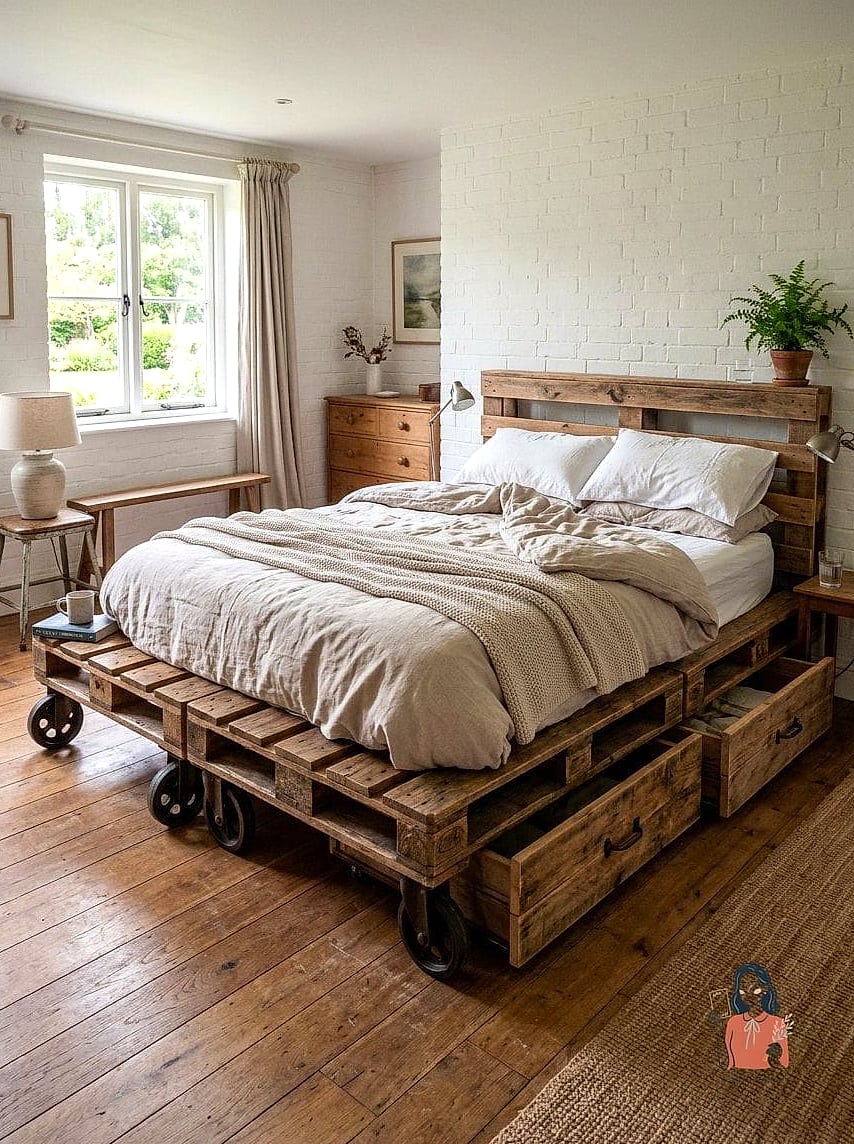 22 Creative Rolling Under Bed Storage Diy That Will Transform Your Space 12 Repurposed Pallet Wood Rolling Crate