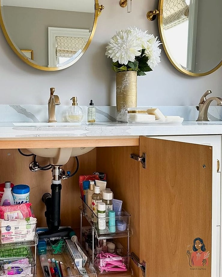 21 Amazing Bathroom Vanity Organization Tips to Try This Weekend 15 Repurpose a Utensil Tray for Makeup