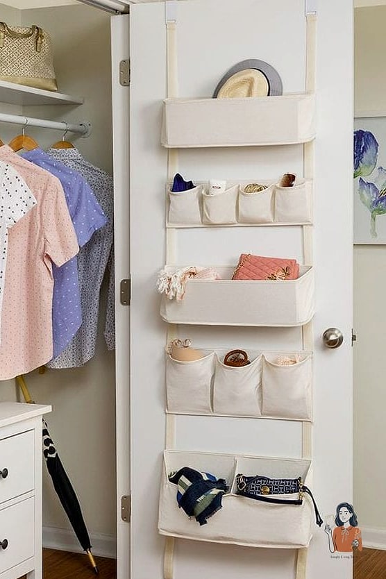 23 Brilliant Behind The Door Organization That Actually Work 18 Reusable Bag and Cooler Bag Storage