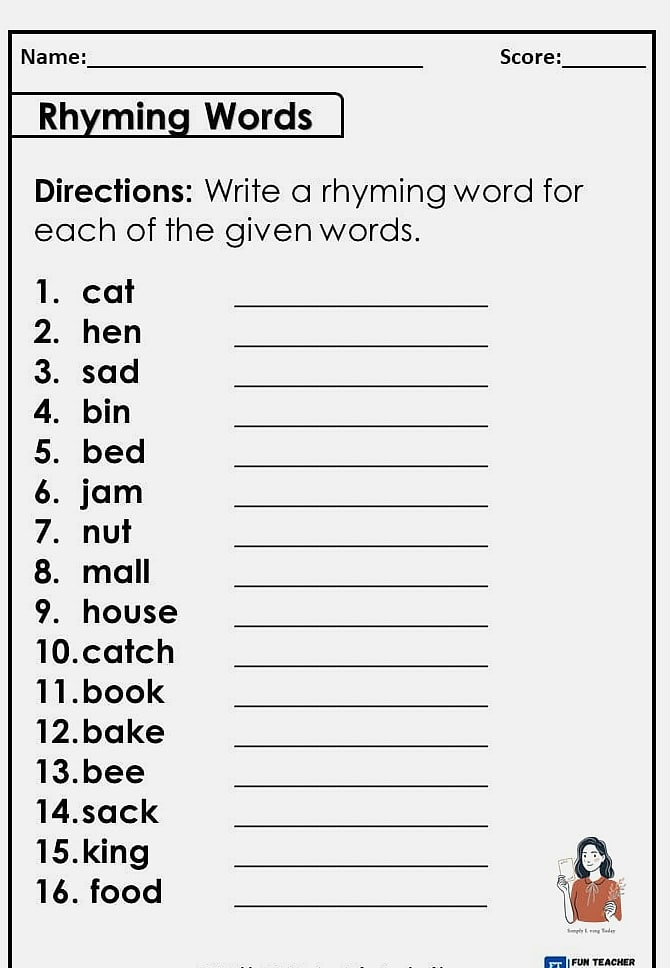 Rhyming Word Games