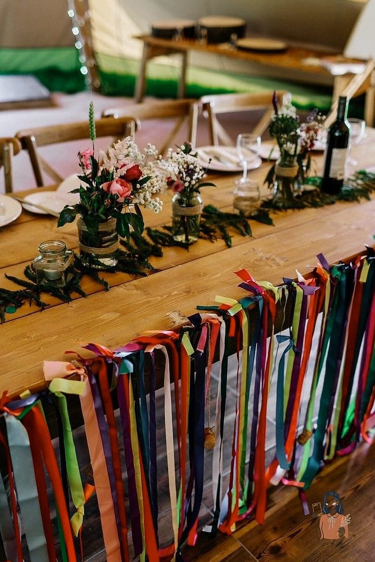 Ribbon-Wrapped Cutlery Bundles