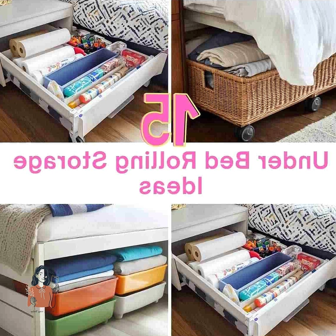 22 Creative Rolling Under Bed Storage Diy That Will Transform Your Space 18 Rolling Book Storage for Extra Shelving