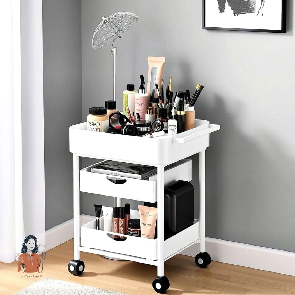 30 Genius Diy Makeup Organizer That Look Professional 26 Rolling Cart Storage Tower