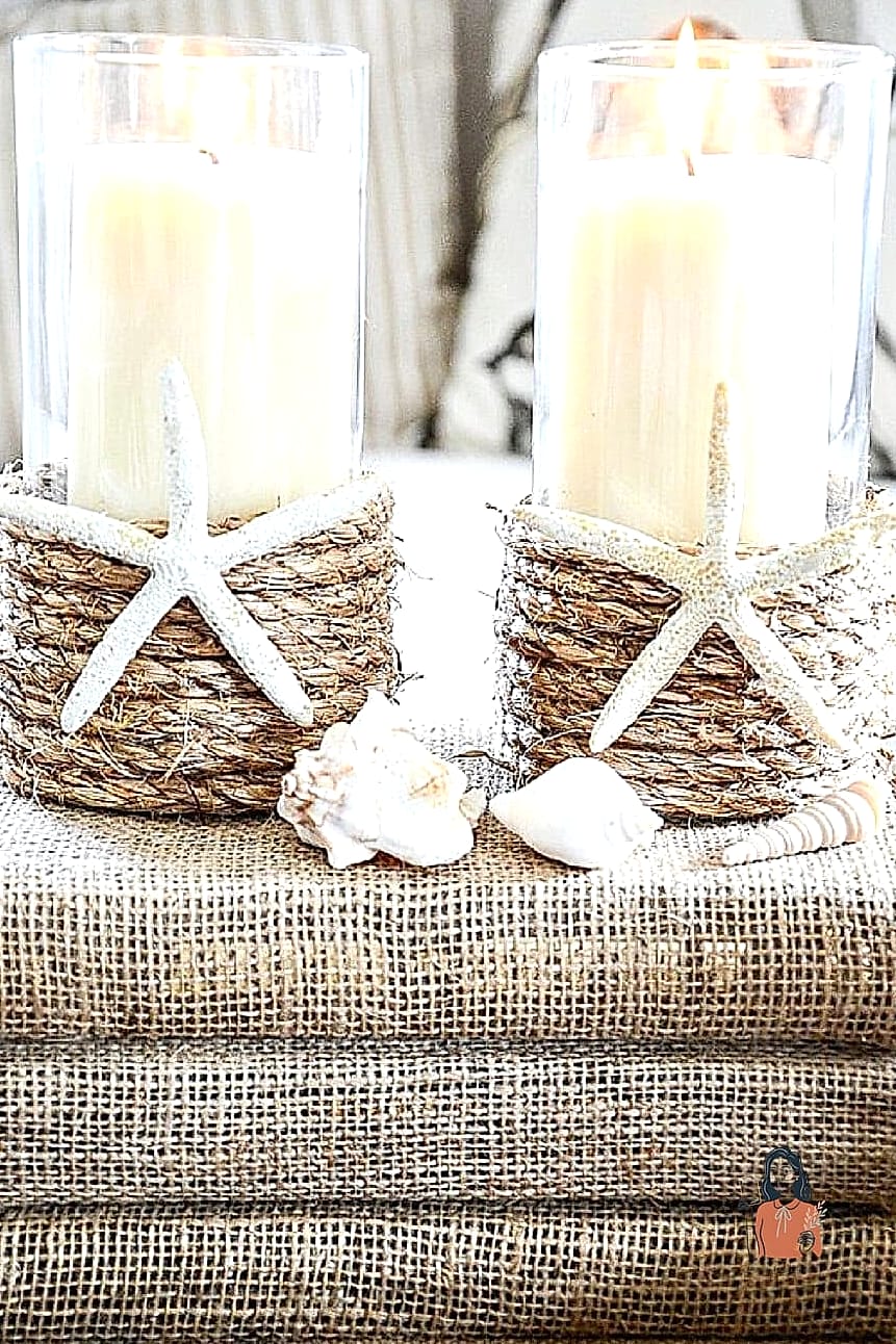 21 Easy Diy Candle Holders You Can Make This Weekend 3 Rope-Wrapped Glass Jars