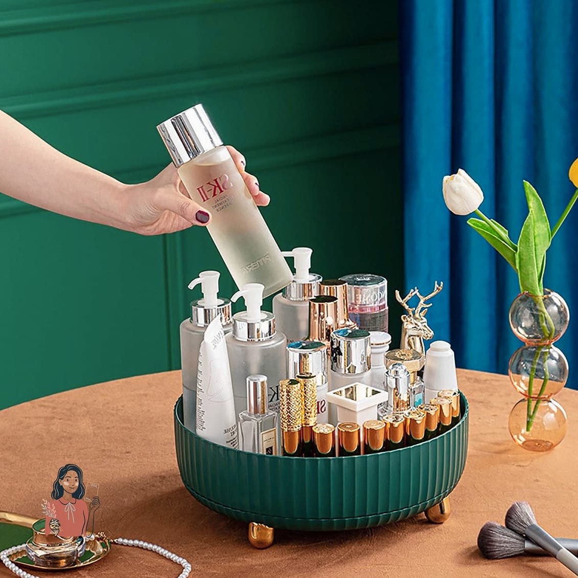 30 Genius Diy Makeup Organizer That Look Professional 16 Rotating Lazy Susan Tray