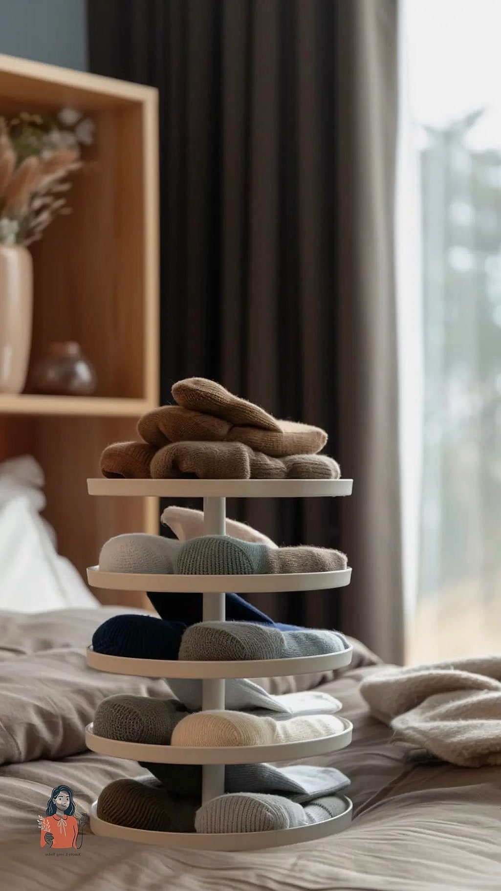 30 Genius Sock Storage That Will Change Your Life 28 Rotating Lazy Susan for Drawers