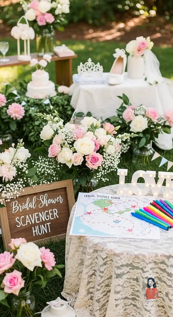 27 Fun Scavenger Hunt Ideas That Are Absolutely Guaranteed to Be a Hit 17 Scavenger Hunt Bridal Shower Games With a Prize Wheel