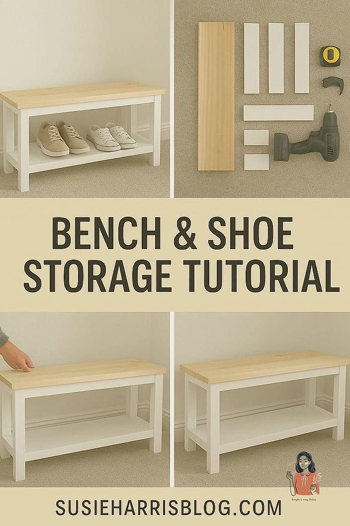 22 Brilliant DIY Shoe Rack Ideas to Finally Organize Your Closet 19 Shoe Bench with Hidden Storage
