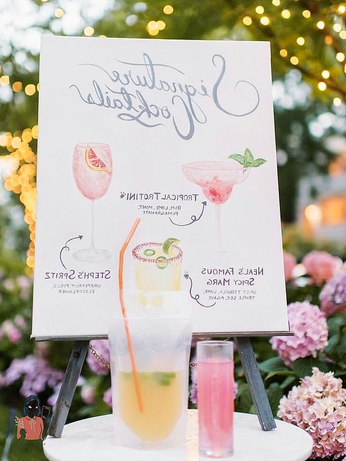 25 Unforgettable Party Food Ideas That Are Totally Pinterest-Worthy 5 Signature Cocktail and Mocktail Station