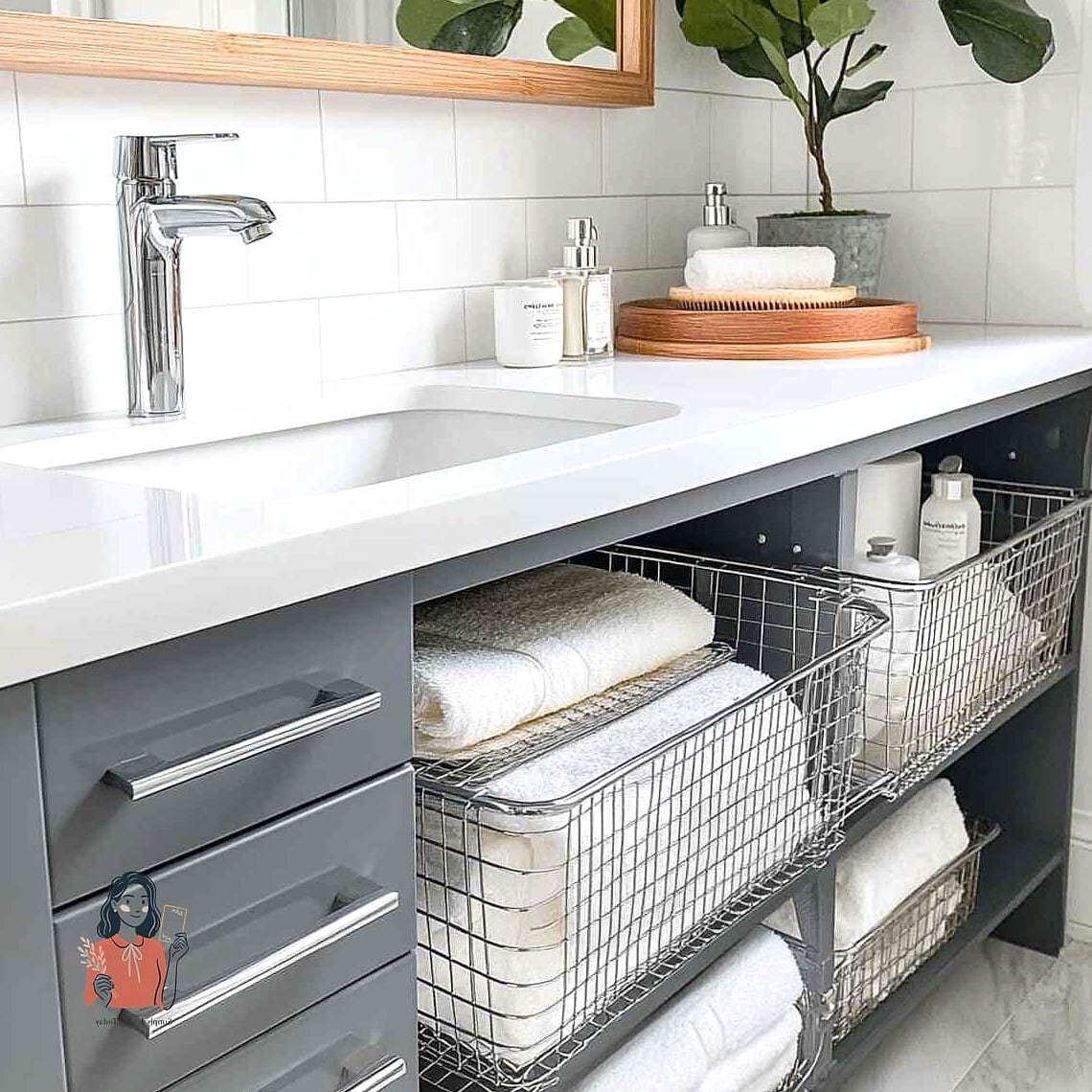 Slide-Out Wire Basket Drawers
