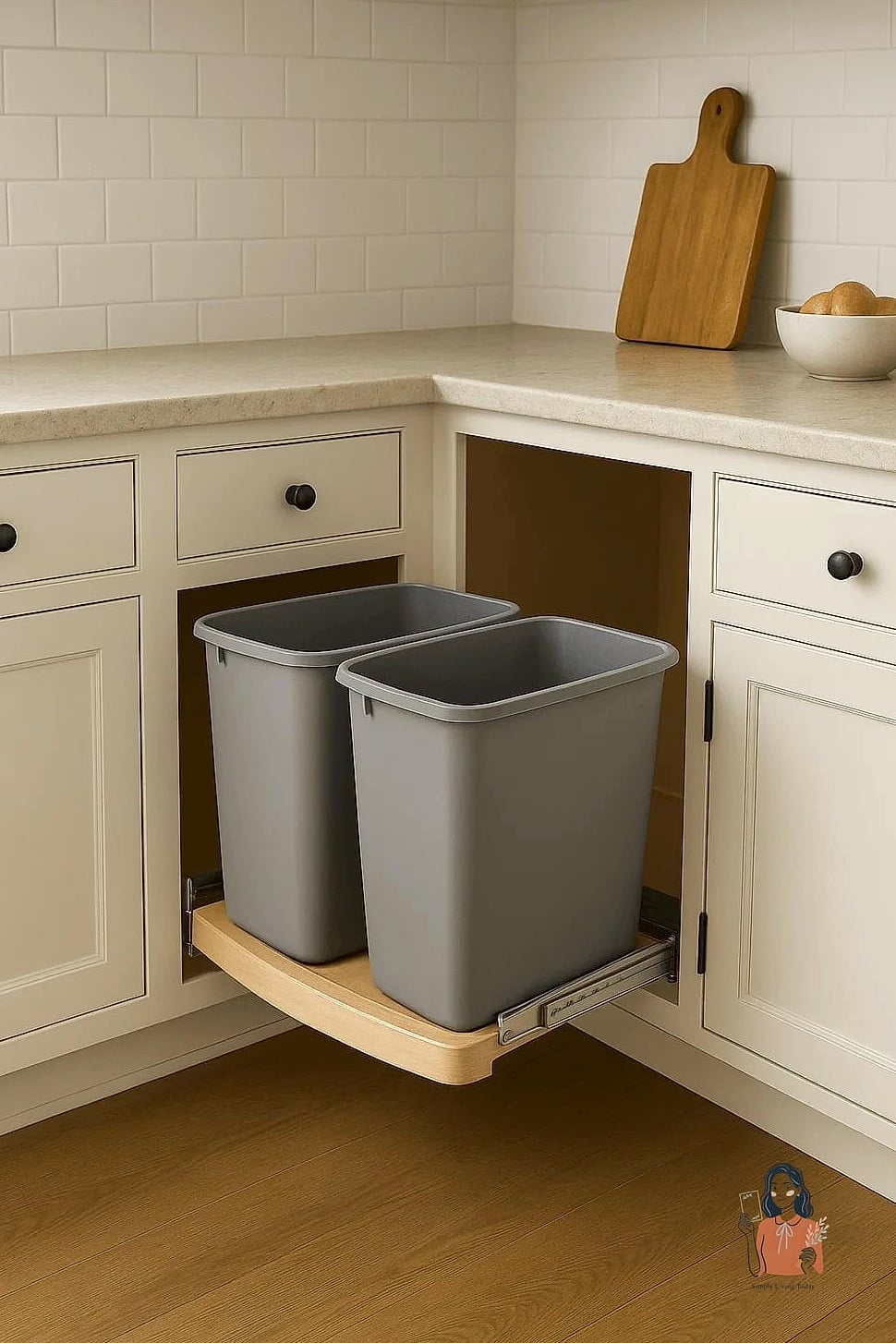 28 Brilliant Corner Cabinet Organization Worth Pinning Immediately 26 Slide-Out Trash Can Cover Combo