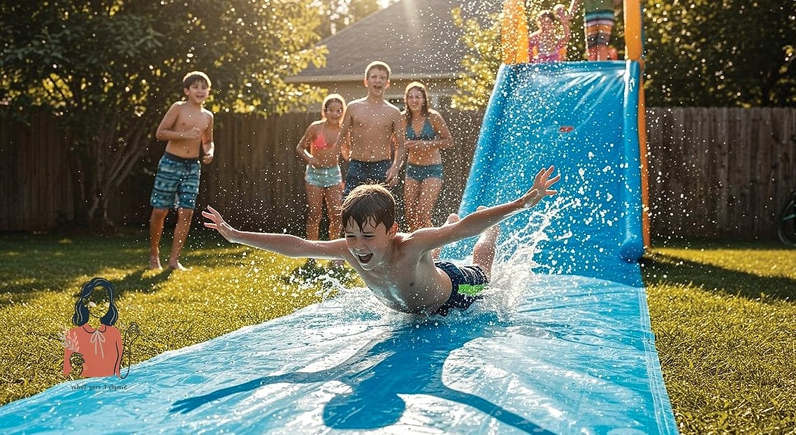 28 Creative Outdoor Games For Teens Worth Playing Again and Again 7 Slip and Slide Kickball