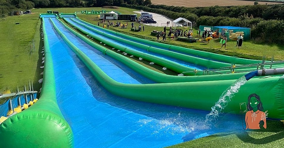 Slip and Slide Kickball