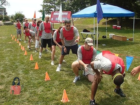 24 Simple Team Building Games For Kids That Are Going Viral on Pinterest 8 Sock Relay Race