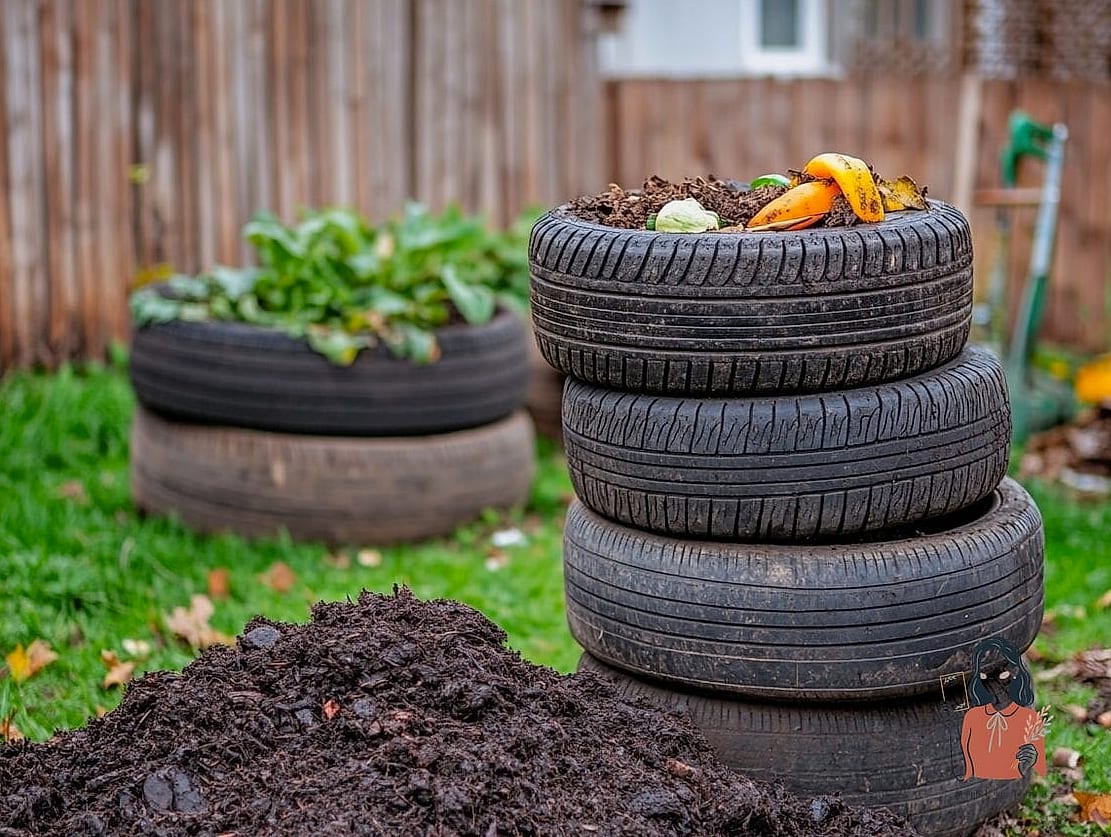 21 Amazing Diy Compost Bin That Will Transform Your Space 6 Stacked Tire Compost Tower