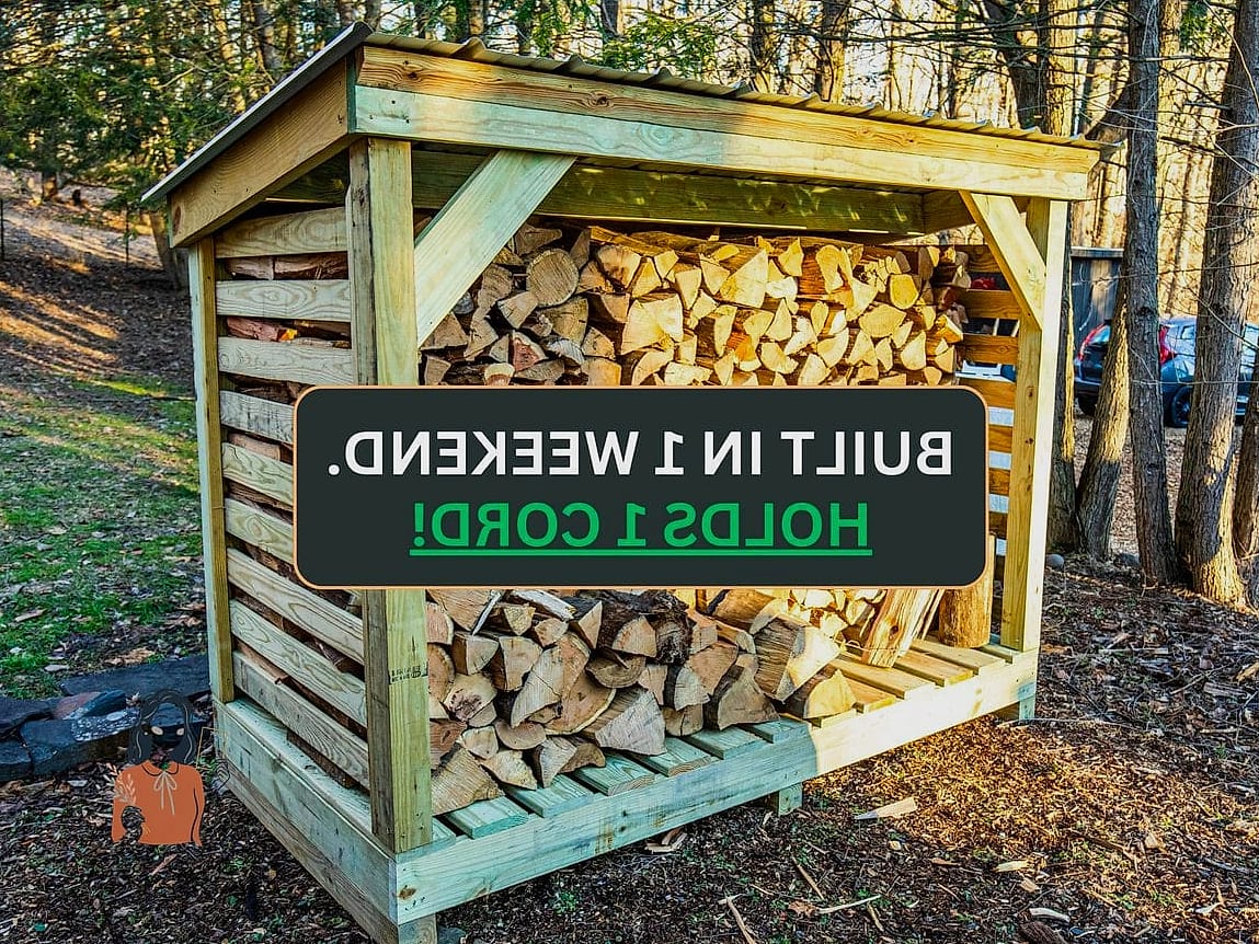 Stacked Wood Crate Rack