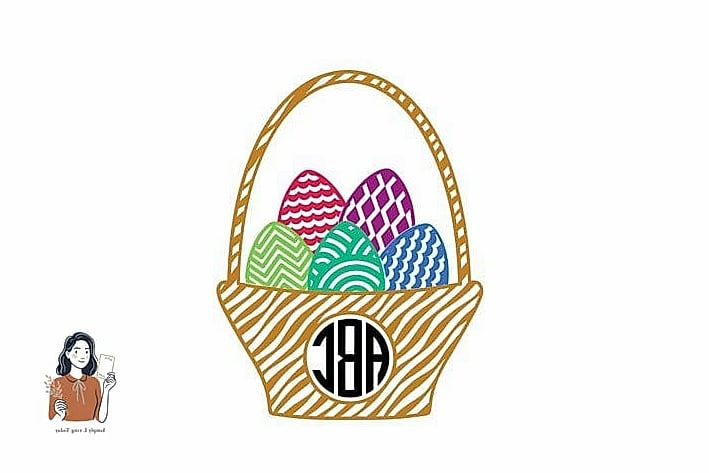 29 Amazing Diy Easter Basket That Will Transform Your Space 22 Stenciled Monogram Basket