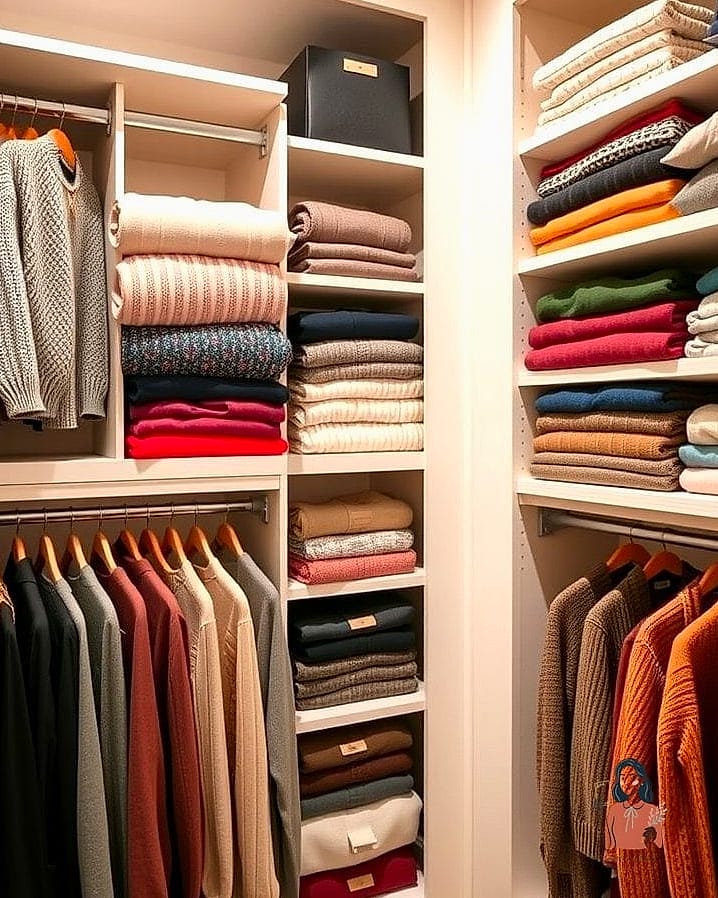 20 Simple Sweater Storage Ideas That Are So Satisfying 4 Store Bulky Knits in Clear Bins