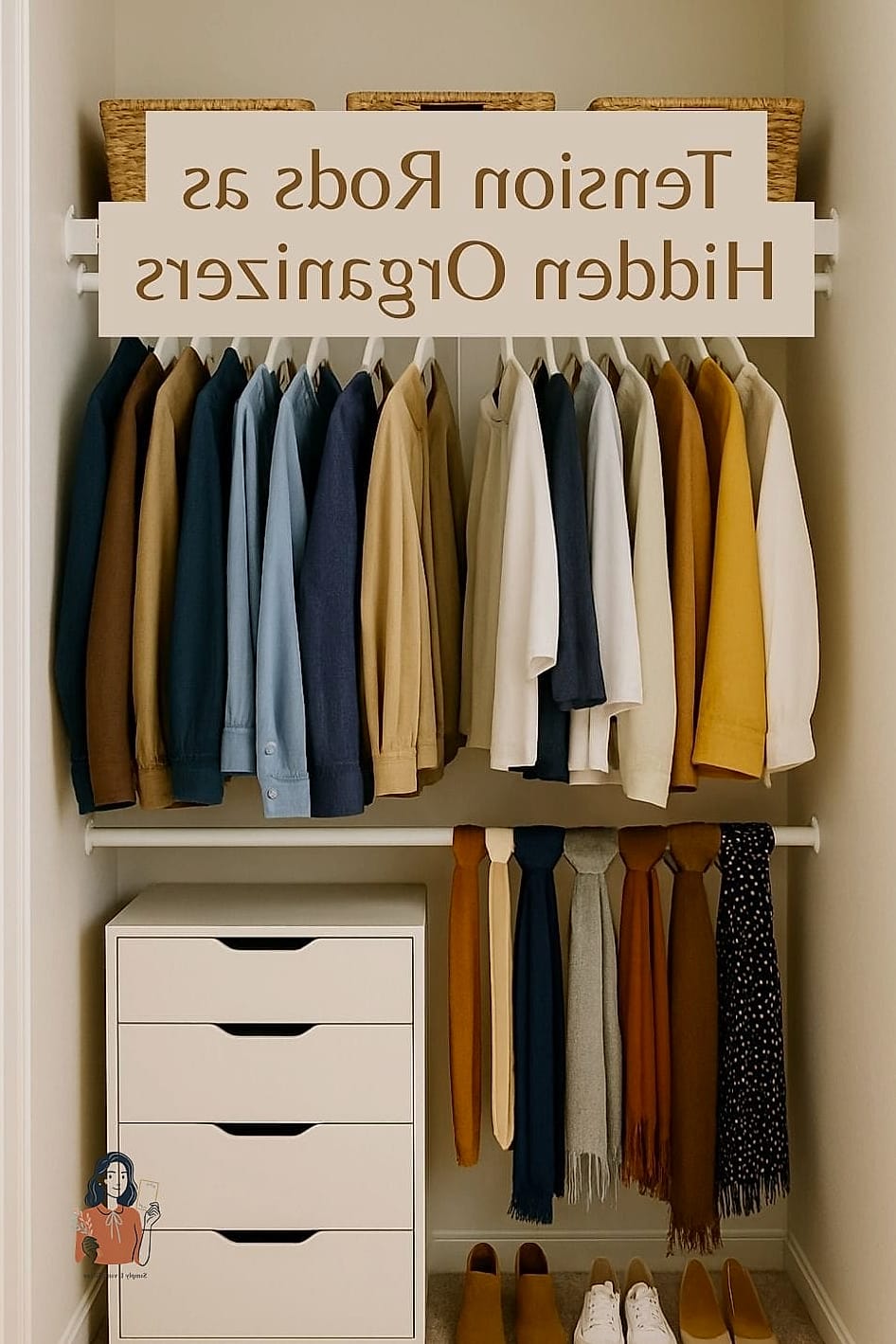 Tension Rod Shoe Shelf