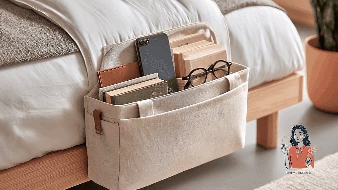 Try a Bedside Caddy That Hangs Off the Mattress