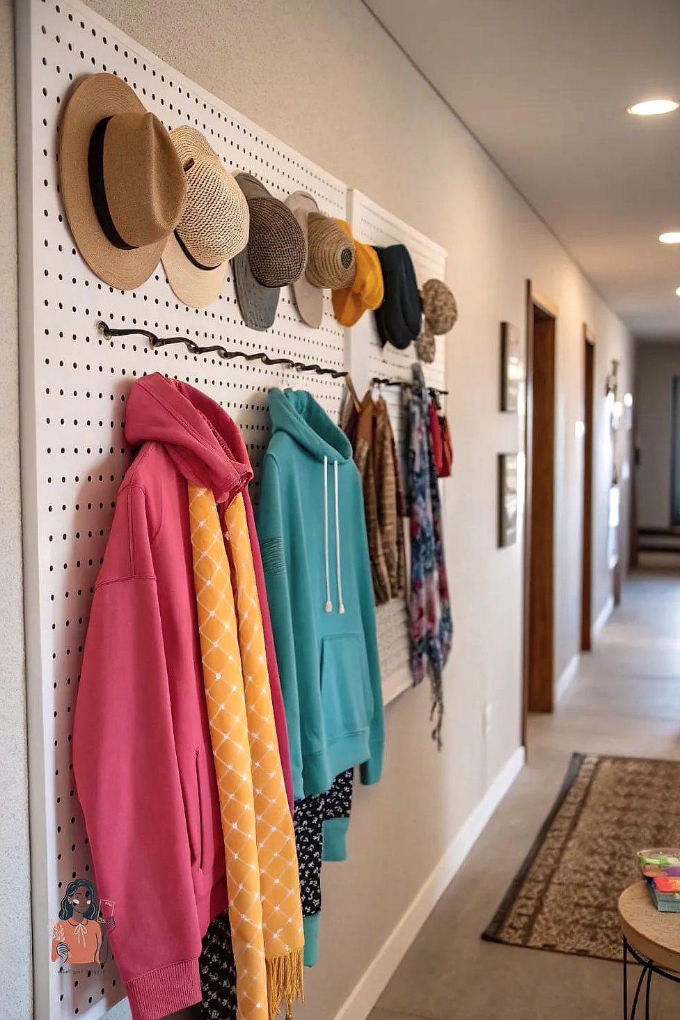 27 Clever Hoodie Storage Ideas to Try This Weekend 18 Try a Pegboard Wall System