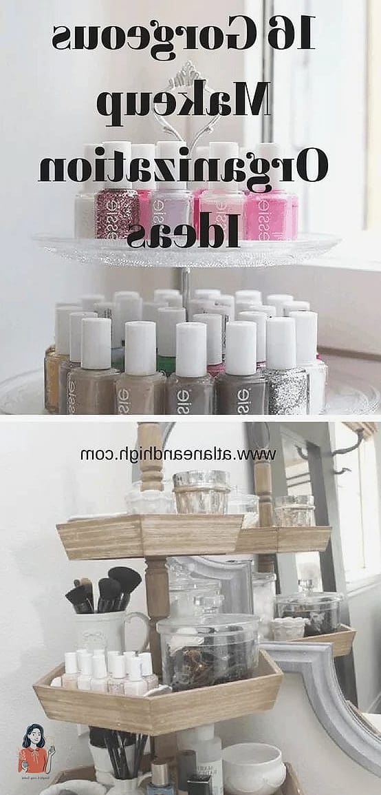 25 Gorgeous Makeup Organization Ideas Every Beauty Lover Needs 25 A Two-Tier Lazy Susan for Skincare and Makeup